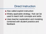 Direct Instruction