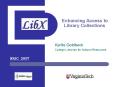 Enhancing Access to  Library Collections PowerPoint PPT Presentation