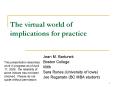 The virtual world of implications for practice PowerPoint PPT Presentation