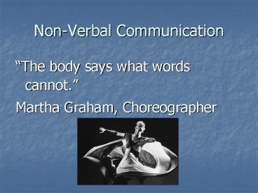 NonVerbal Communication