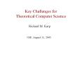Key%20Challenges%20for%20Theoretical%20Computer%20Science PowerPoint PPT Presentation