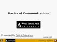 Basics of Communications PowerPoint PPT Presentation