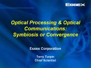 Optical Processing