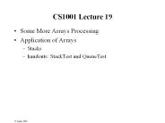 CS1001 Lecture 19