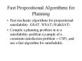 Fast Propositional Algorithms for Planning PowerPoint PPT Presentation