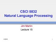 CSCI 5832 Natural Language Processing