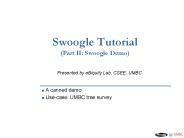 Swoogle Tutorial (Part II: Swoogle Demo)