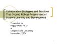 Collaborative Strategies and Practices That Ground Robust Assessment of Student Learning and Develop PowerPoint PPT Presentation