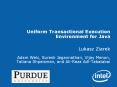 Uniform Transactional Execution Environment for Java PowerPoint PPT Presentation