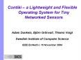 Contiki a Lightweight and Flexible Operating System for Tiny Networked Sensors PowerPoint PPT Presentation