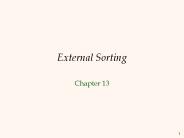 External Sorting