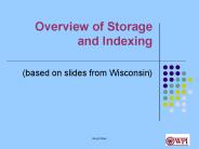Overview of Storage and Indexing