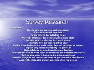 Survey Research
