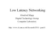Low Latency Networking