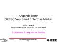 Agenda Item S2ESC Very Small Enterprise Market PowerPoint PPT Presentation