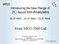 Introducing the New Range of PCbased IonAnalysers PowerPoint PPT Presentation