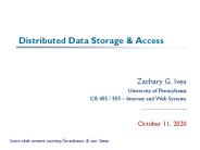 Distributed Data Storage