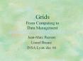 Grids From Computing to Data Management PowerPoint PPT Presentation
