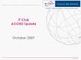 IT Club ACORD Update PowerPoint PPT Presentation