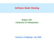 Software Model Checking
