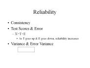 Reliability