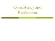 Consistency and Replication