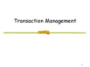 Transaction Management