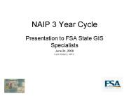 NAIP 3 Year Cycle