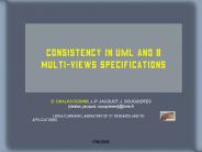 Consistency in UML and B multiviews specifications