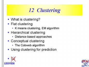 12 Clustering