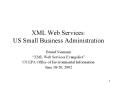 XML Web Services: US Small Business Administration PowerPoint PPT Presentation