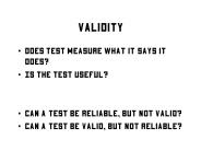 Validity