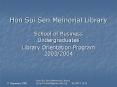 Hon Sui Sen Memorial Library PowerPoint PPT Presentation