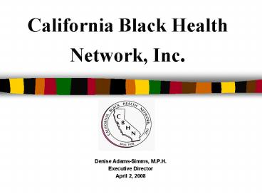 California Black Health Network, Inc.