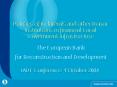 Policies of Bilaterals and other Donor Institutions in financial Local Government Infrastructure PowerPoint PPT Presentation
