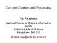 Content Creation and Processing PowerPoint PPT Presentation