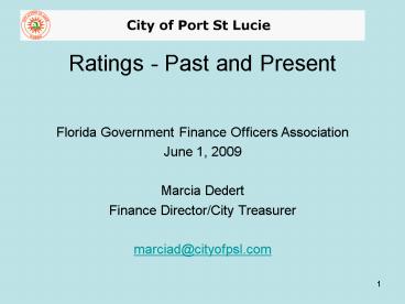 Ratings Past and Present