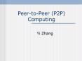 PeertoPeer P2P Computing PowerPoint PPT Presentation