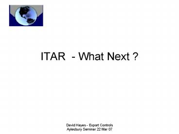 ITAR What Next