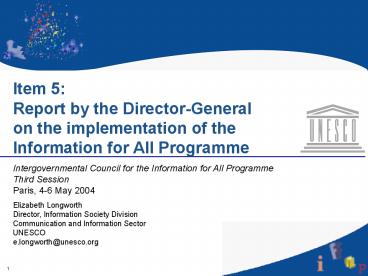 PPT – UNESCO contributes to preparing the World Summit on the ...