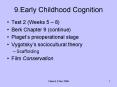 9.Early Childhood Cognition PowerPoint PPT Presentation