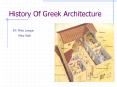 History Of Greek Architecture PowerPoint PPT Presentation