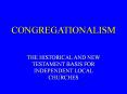 CONGREGATIONALISM PowerPoint PPT Presentation