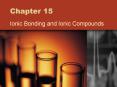 Ionic Bonding and Ionic Compounds PowerPoint PPT Presentation