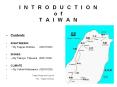 I N T R O D U C T I O N           o f                  T A I W A N PowerPoint PPT Presentation