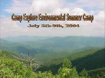 Camp Explore Environmental Summer Camp