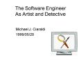The Software Engineer As Artist and Detective PowerPoint PPT Presentation