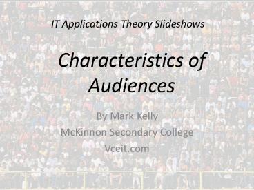 IT Applications Theory Slideshows