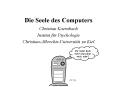 Die Seele des Computers PowerPoint PPT Presentation