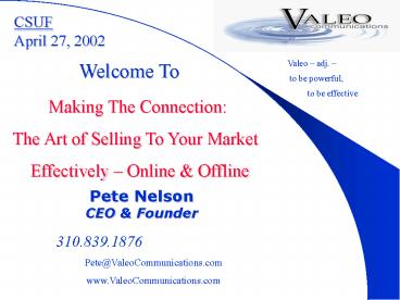 Pete Nelson CEO